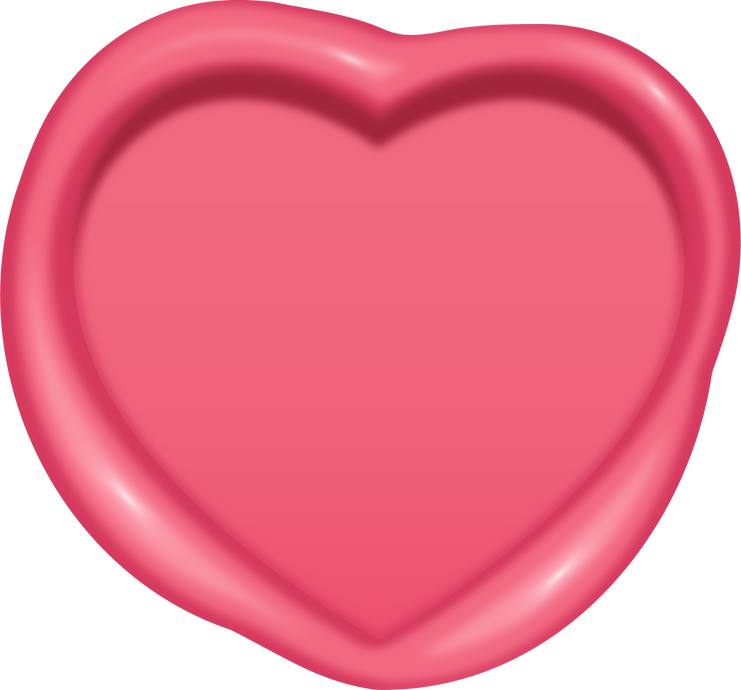 heart shape wax seal